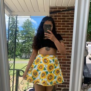 AMERICAN APPAREL SUNFLOWER CIRCLE SKIRT